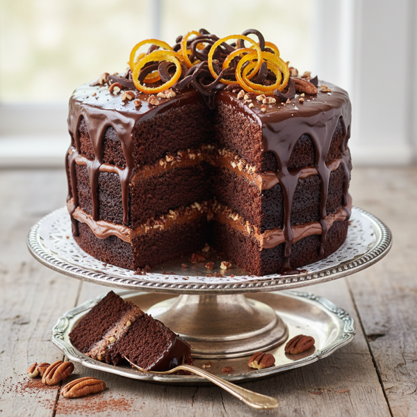 Decadent Creole Chocolate Layer Cake recipe