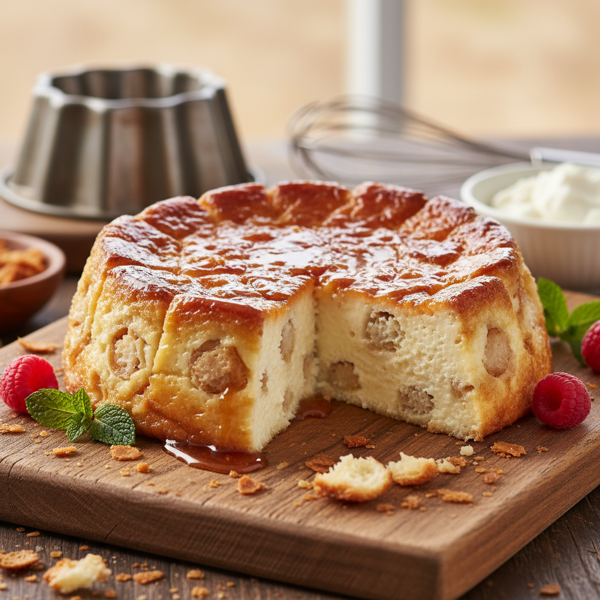 Decadent Croissant Cream Cheese Flan recipe