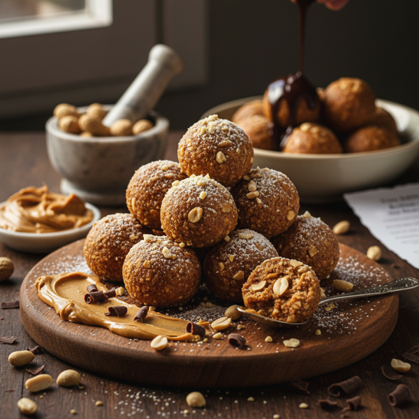 Decadent Crunchy Peanut Butter Bliss Balls recipe