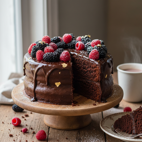 Decadent Dairy-Free Wacky Chocolate Cake recipe