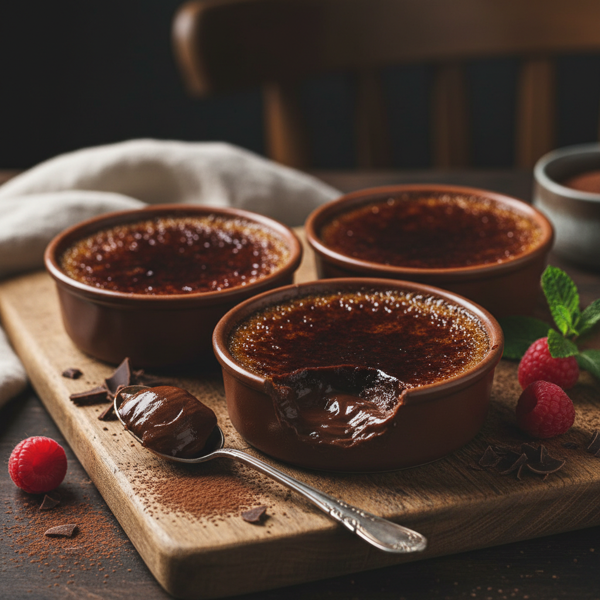 Decadent Dark Chocolate Crème Brûlée recipe