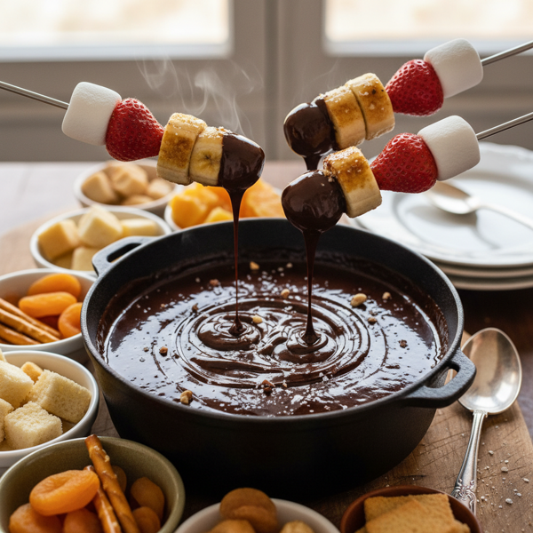 Decadent Dark Chocolate Fondue Delight recipe