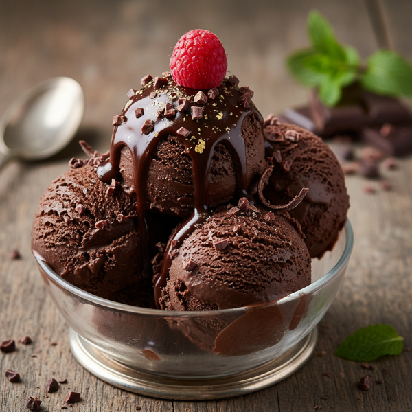 Decadent Dark Chocolate Ice Cream recipe