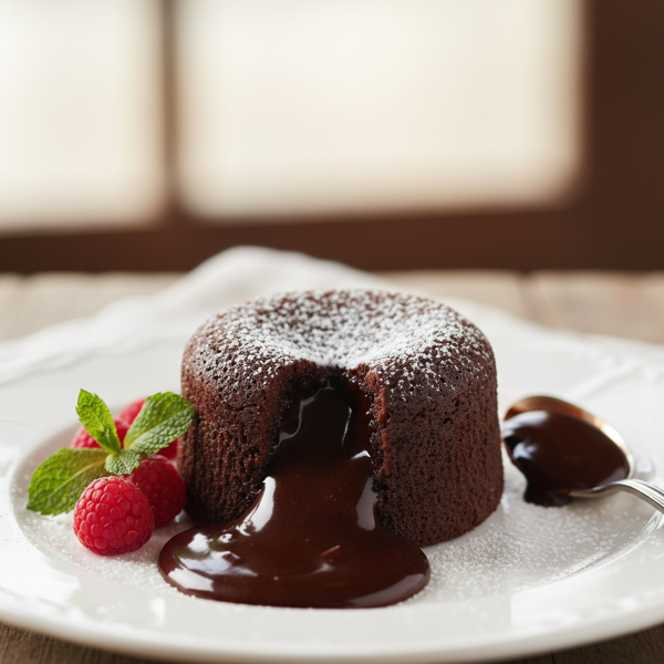 Decadent Dark Chocolate Molten Fondants recipe