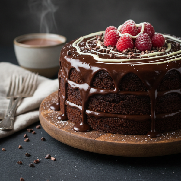Decadent Dark Chocolate Mud Cake recipe