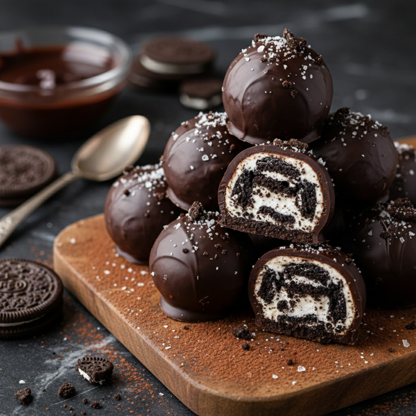 Decadent Dark Chocolate Oreo Bliss Truffles recipe