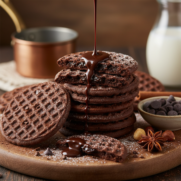 Decadent Dark Chocolate Pizzelle recipe