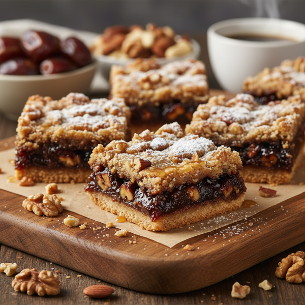 Decadent Date Nut Delight Bars recipe