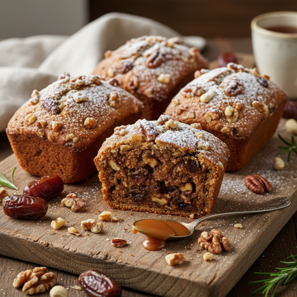 Decadent Date and Nut Loaves recipe
