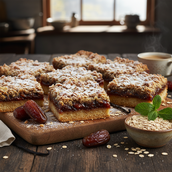 Decadent Date and Oat Crumble Bars recipe