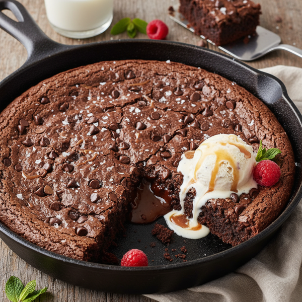 Decadent Deep Dish Chocolate Brownies recipe