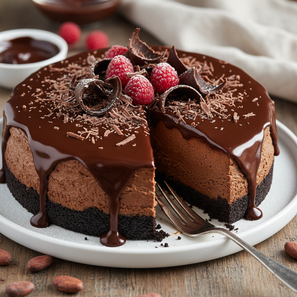 Decadent Double Chocolate Cheesecake recipe
