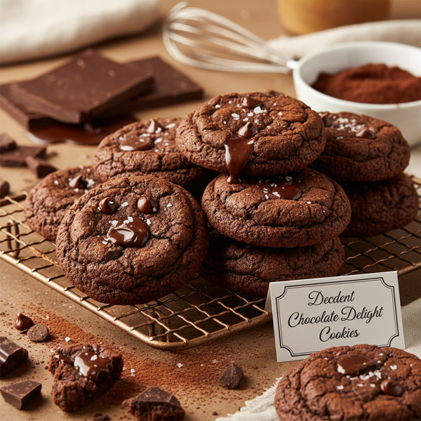 Decadent Double Chocolate Delight Cookies recipe