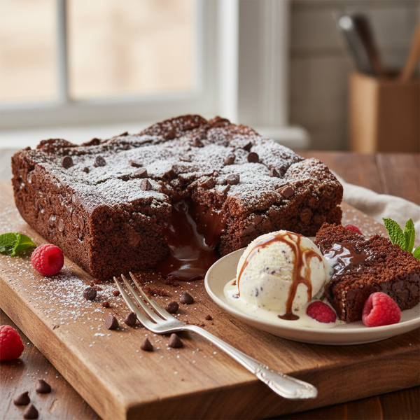 Decadent Double Chocolate Gooey Butter Cake recipe