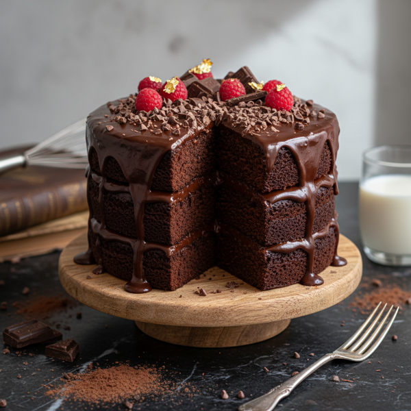 Decadent Double Chocolate Layer Cake recipe