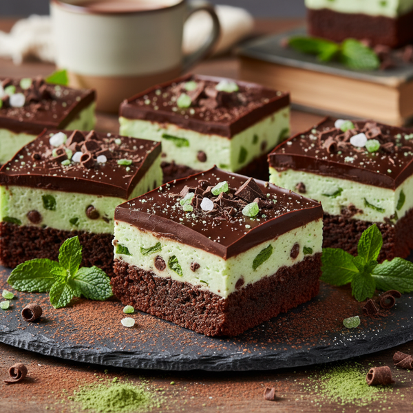 Decadent Double Chocolate Mint Bliss Bars recipe