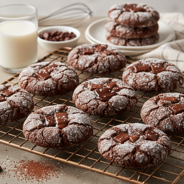 Decadent Double Chocolate Sugar Cookies recipe