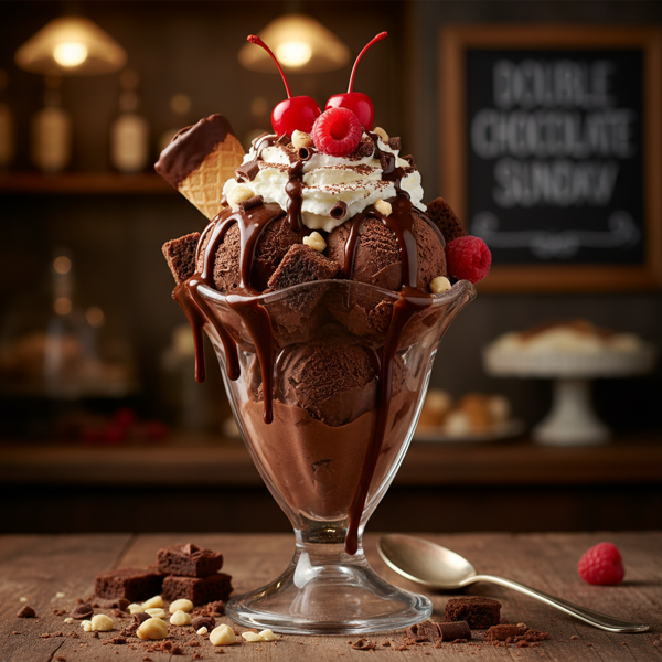 Decadent Double Chocolate Sundae Delight recipe