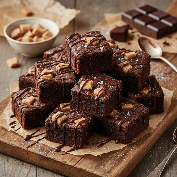 Decadent Double Chocolate Toffee Brownie Bites recipe