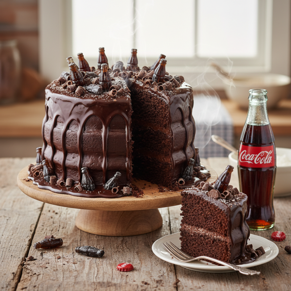Decadent Double Fudge Coca-Cola Cake recipe