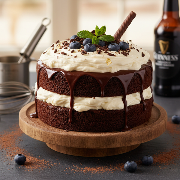 Decadent Double Layer Chocolate Guinness Cake recipe