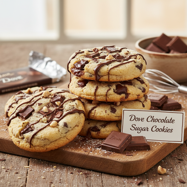 Decadent Dove Chocolate Sugar Cookies recipe