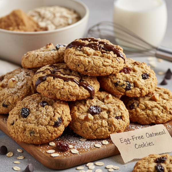 Decadent Egg-Free Oatmeal Cookies recipe