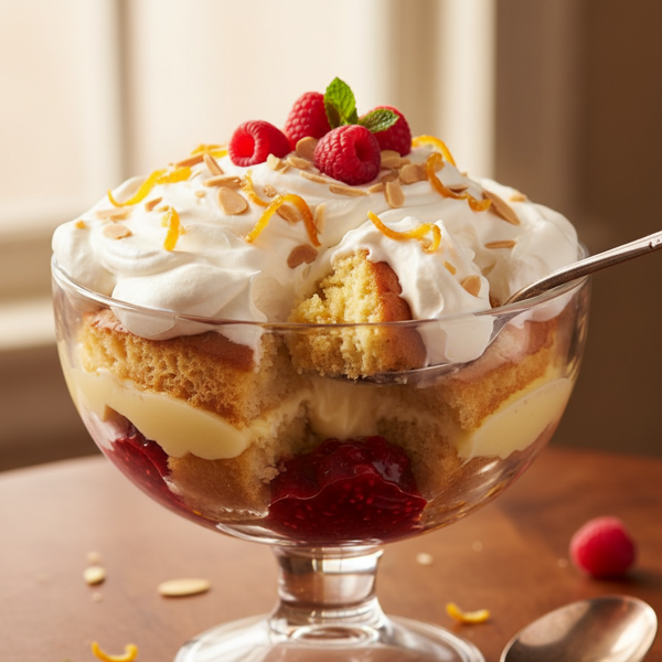 Decadent English Sherry Trifle recipe