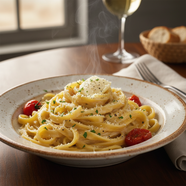 Decadent Fettuccine Alfredo Delight recipe