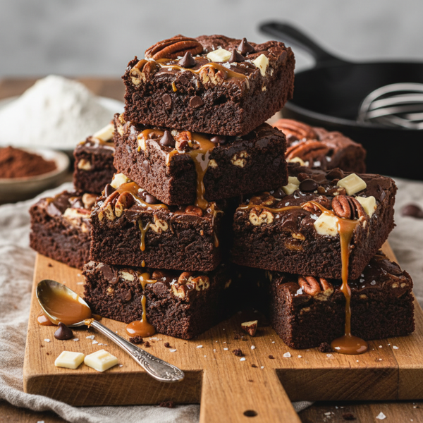 Decadent Five-Way Fudge Brownies recipe
