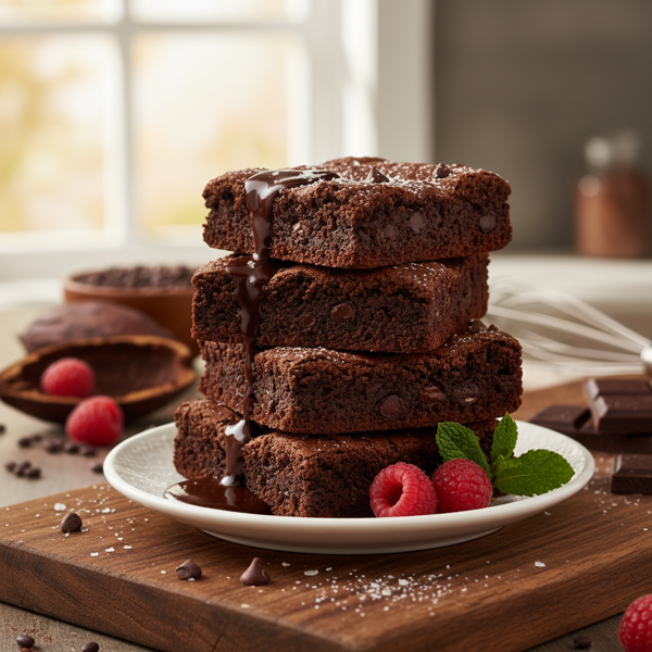 Decadent Flourless Black Bean Brownies recipe