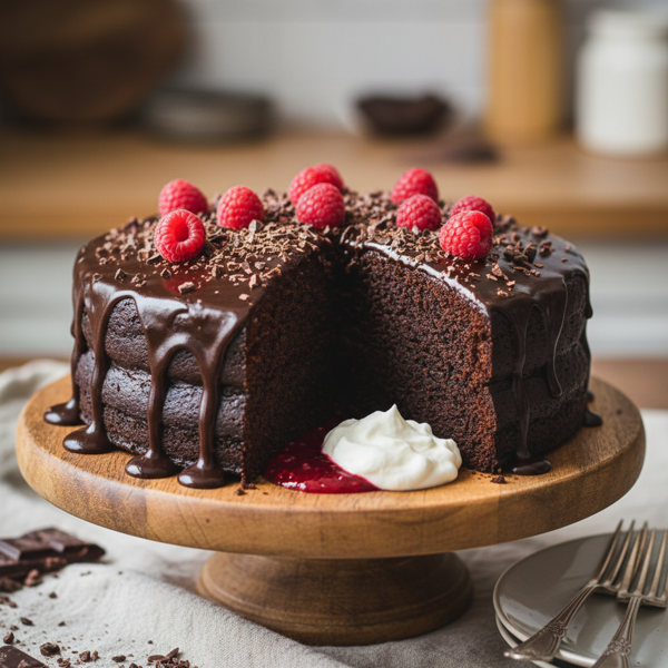 Decadent Flourless Black Bean Chocolate Cake recipe