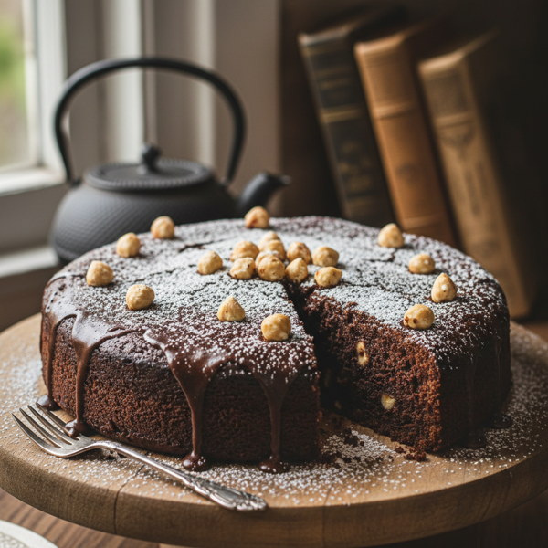 Decadent Flourless Hazelnut Chocolate Cake recipe