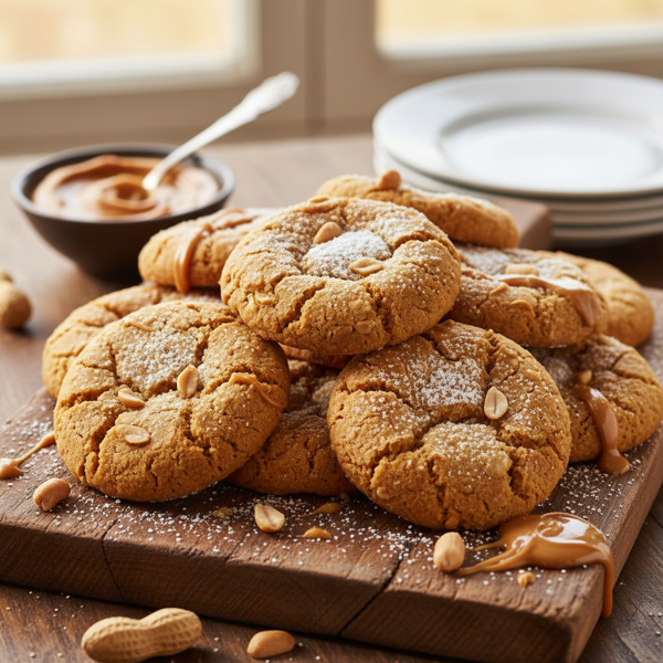 Decadent Flourless Peanut Butter Cookies recipe