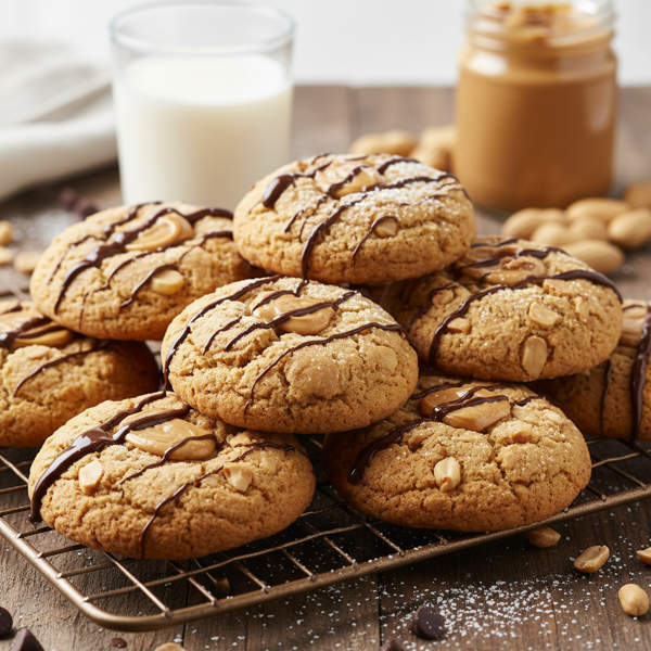 Decadent Fluffy Peanut Butter Delight Cookies recipe