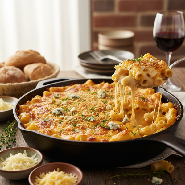 Decadent Four-Cheese Baked Macaroni recipe