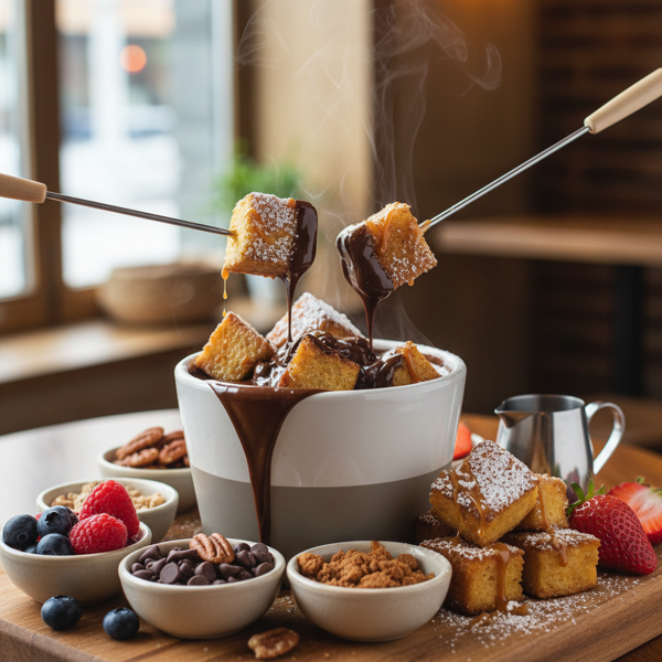 Decadent French Toast Fondue Bites recipe