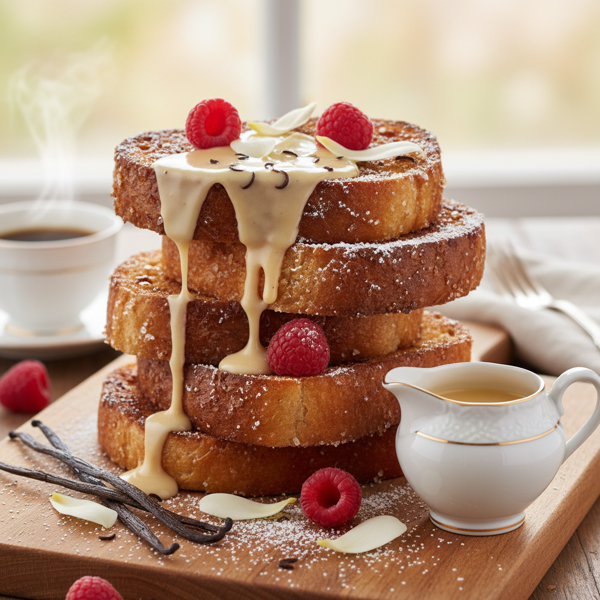 Decadent French Vanilla Brioche Toast recipe