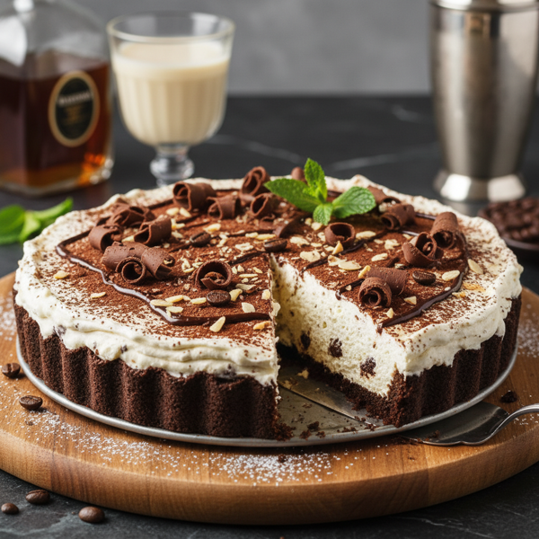 Decadent Frozen Brandy Alexander Pie recipe