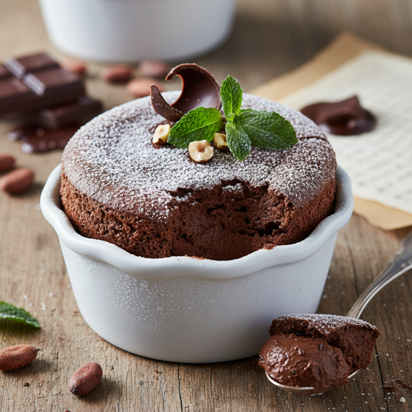 Decadent Frozen Chocolate Soufflés recipe