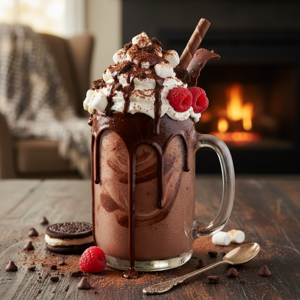 Decadent Frozen Hot Chocolate Delight recipe