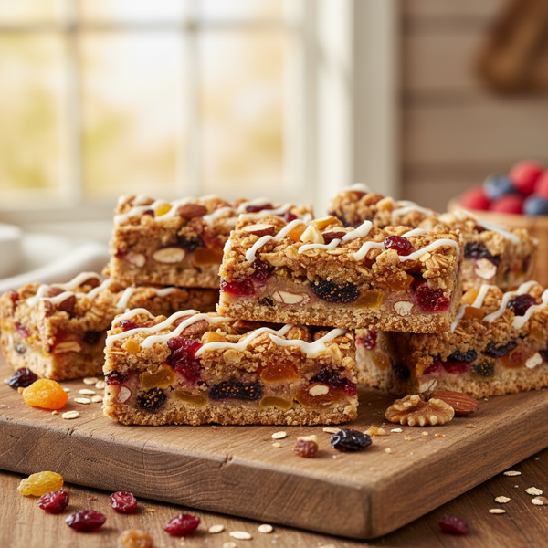 Decadent Fruit-Oat Delight Bars recipe