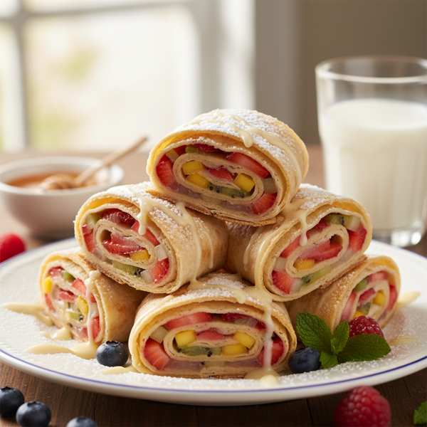Decadent Fruit Tortilla Swirls recipe