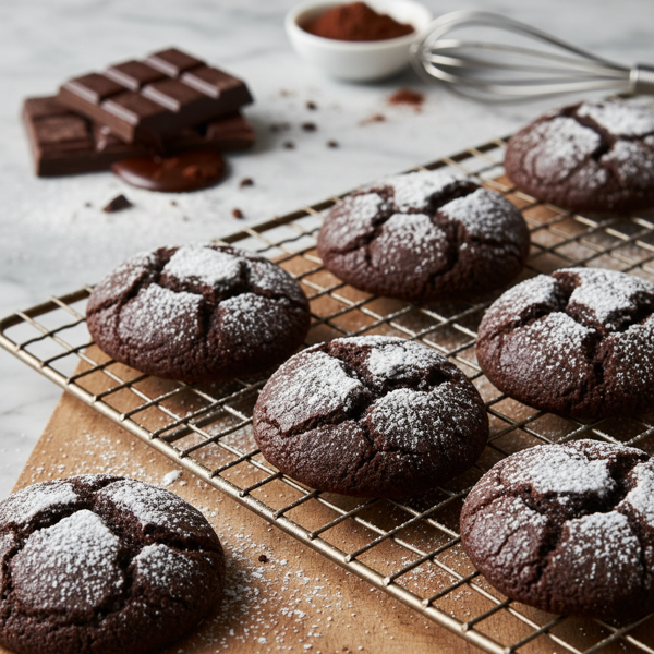 Decadent Fudge Crinkle Cookies recipe