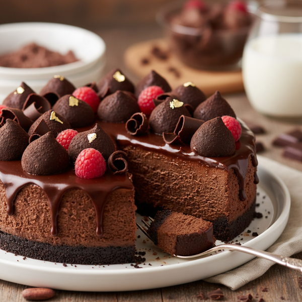 Decadent Fudge Truffle Cheesecake recipe
