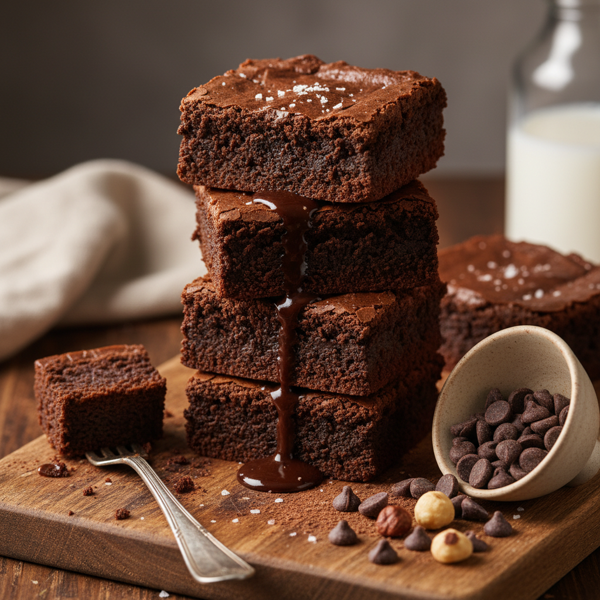 Decadent Fudgy Chocolate Brownies recipe