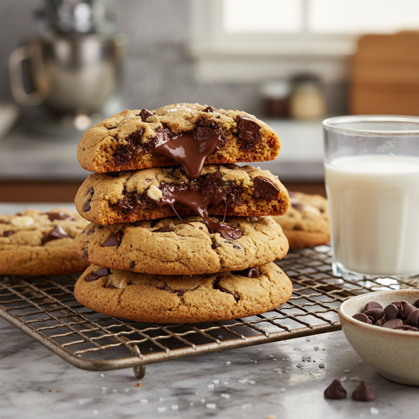 Decadent Giant Chocolate Chip Cookies recipe