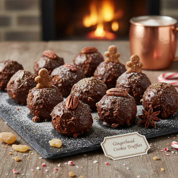Decadent Gingerbread Cookie Truffles recipe