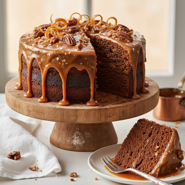 Decadent Gluten-Free Caramel Mud Cake recipe