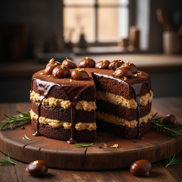 Decadent Gluten-Free Chocolate Chestnut Cake recipe